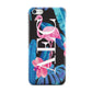 Black Blue Tropical Flamingo Apple iPhone 5c Case