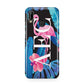 Black Blue Tropical Flamingo Huawei P20 Lite Phone Case