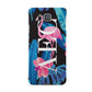 Black Blue Tropical Flamingo Samsung Galaxy Alpha Case