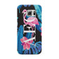 Black Blue Tropical Flamingo Samsung Galaxy S6 Edge Case