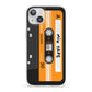 Black Casette Tape iPhone 13 Clear Bumper Case