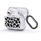 Black Cow Print AirPods Glitter Case 3rd Gen Side Image
