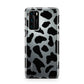 Black Cow Print Huawei P40 Phone Case