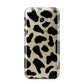 Black Cow Print Samsung Galaxy A3 2017 Case on gold phone