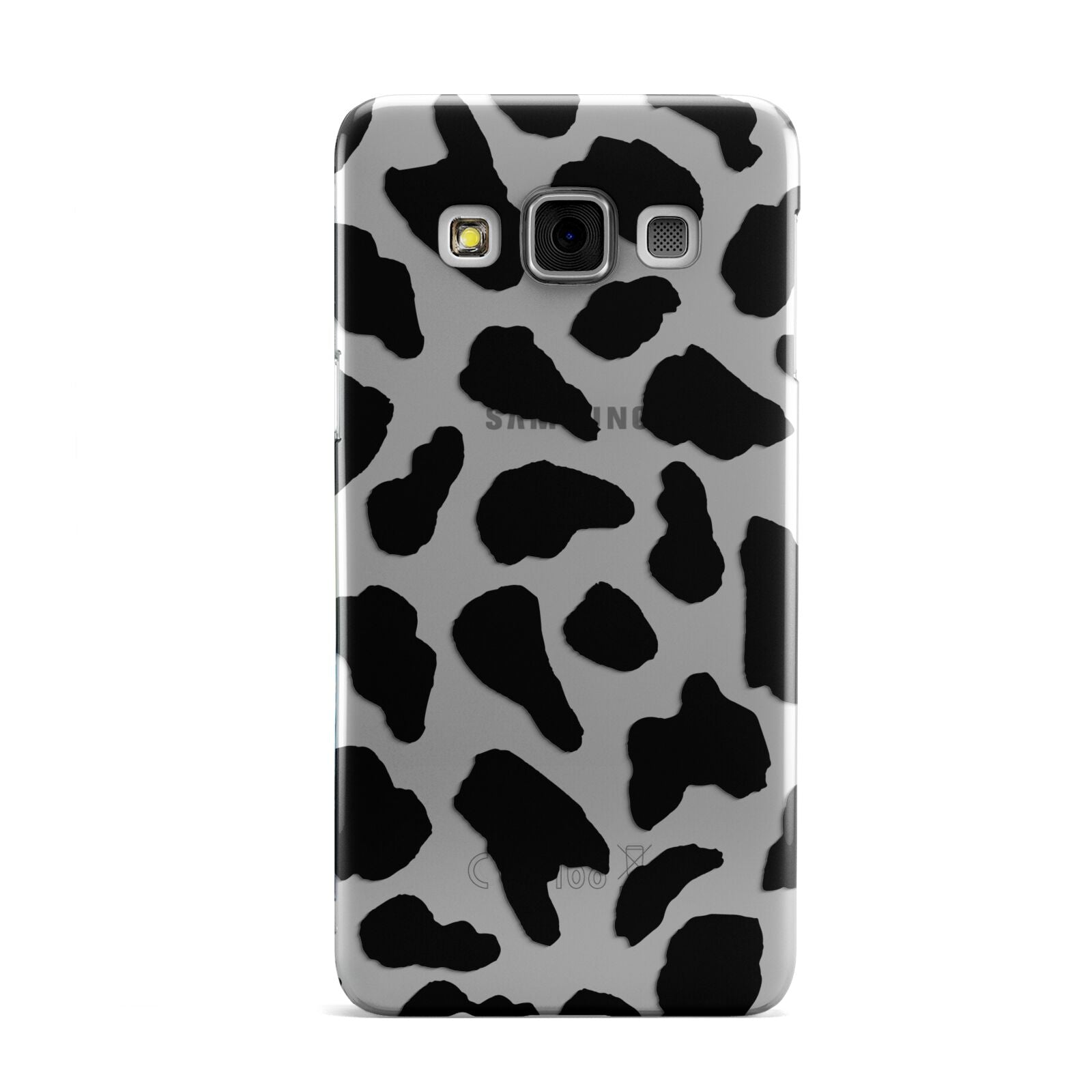 Black Cow Print Samsung Galaxy A3 Case