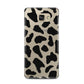 Black Cow Print Samsung Galaxy A5 2016 Case on gold phone