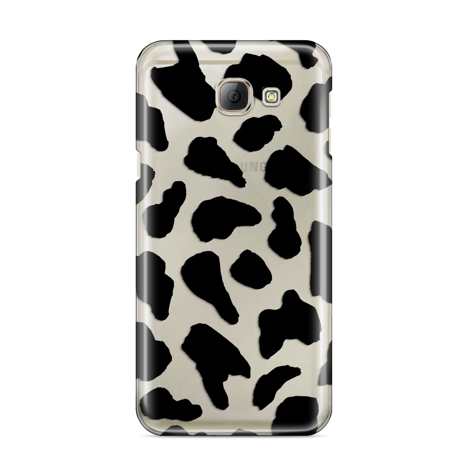 Black Cow Print Samsung Galaxy A8 2016 Case