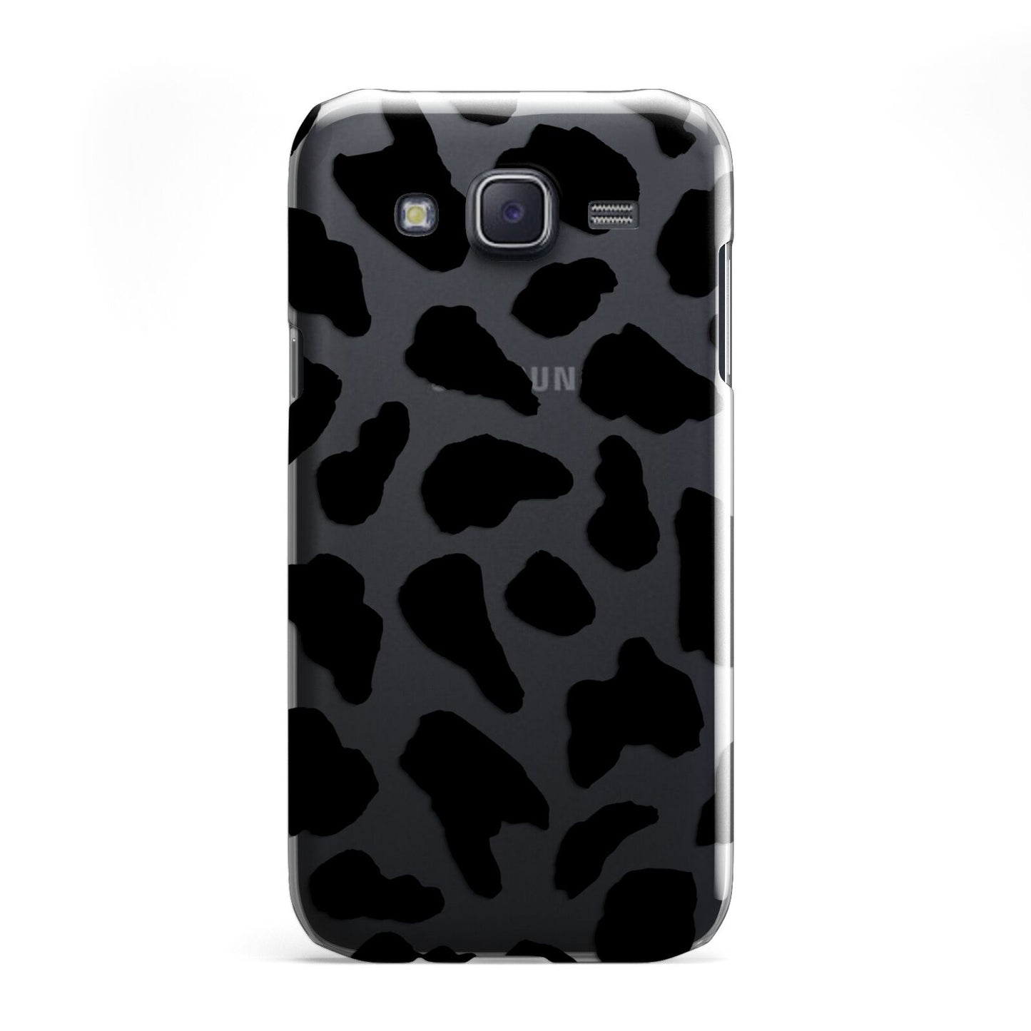 Black Cow Print Samsung Galaxy J5 Case