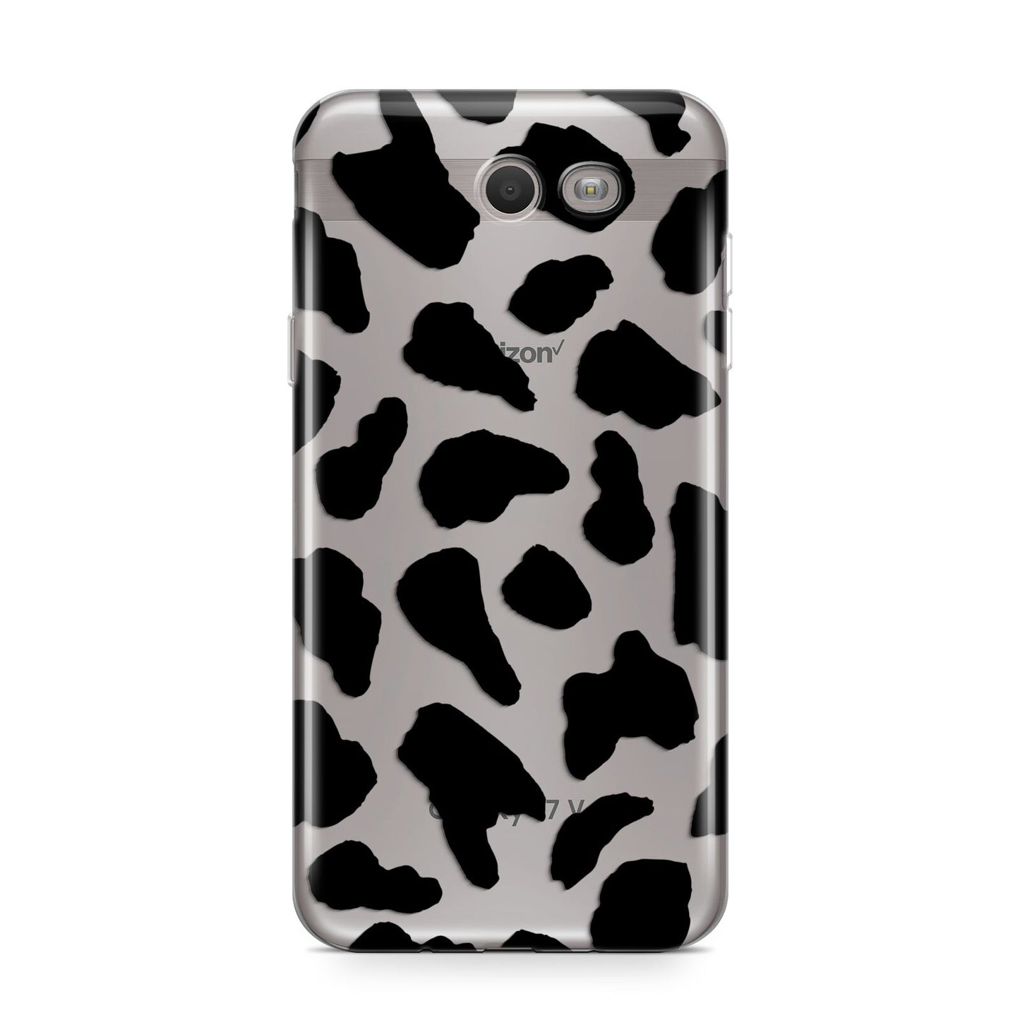 Black Cow Print Samsung Galaxy J7 2017 Case