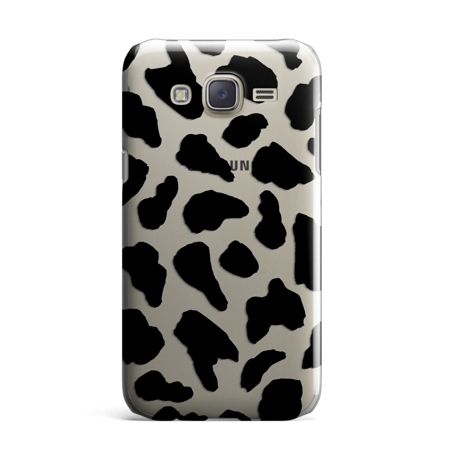 Black Cow Print Samsung Galaxy J7 Case