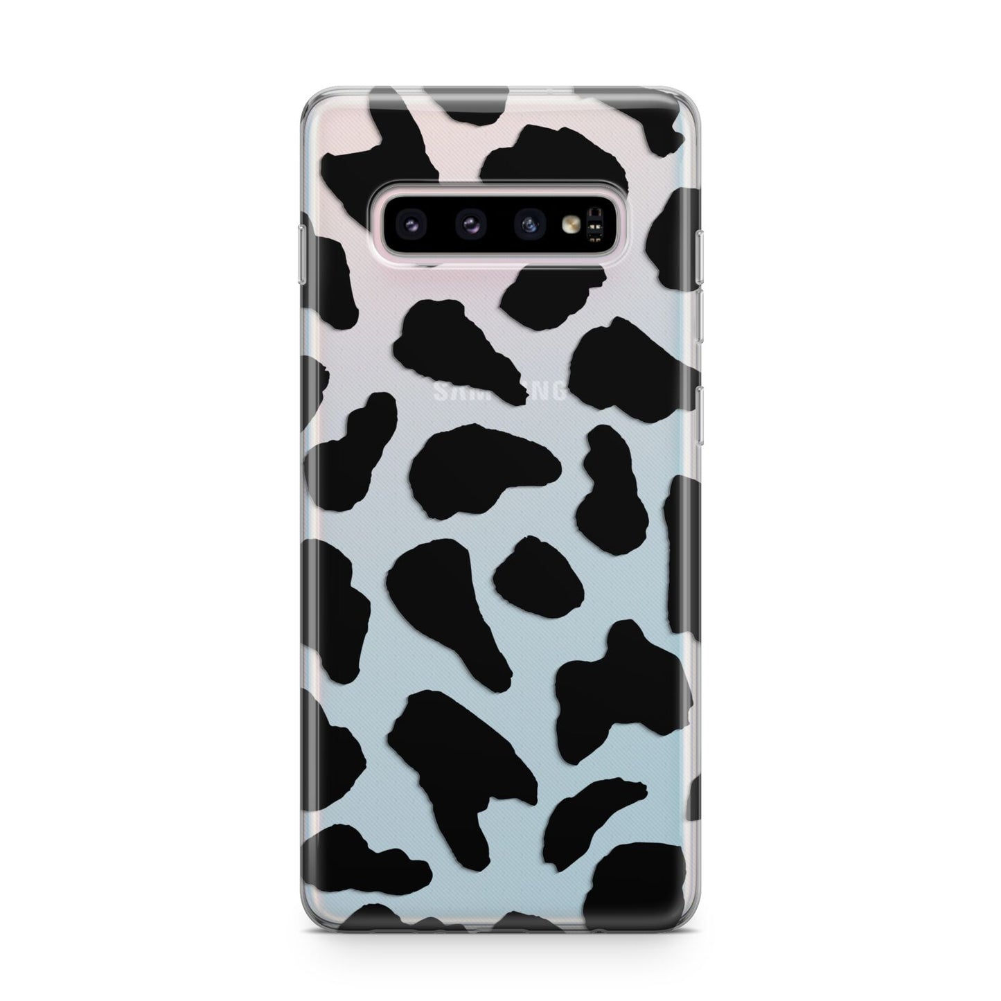 Black Cow Print Samsung Galaxy S10 Plus Case