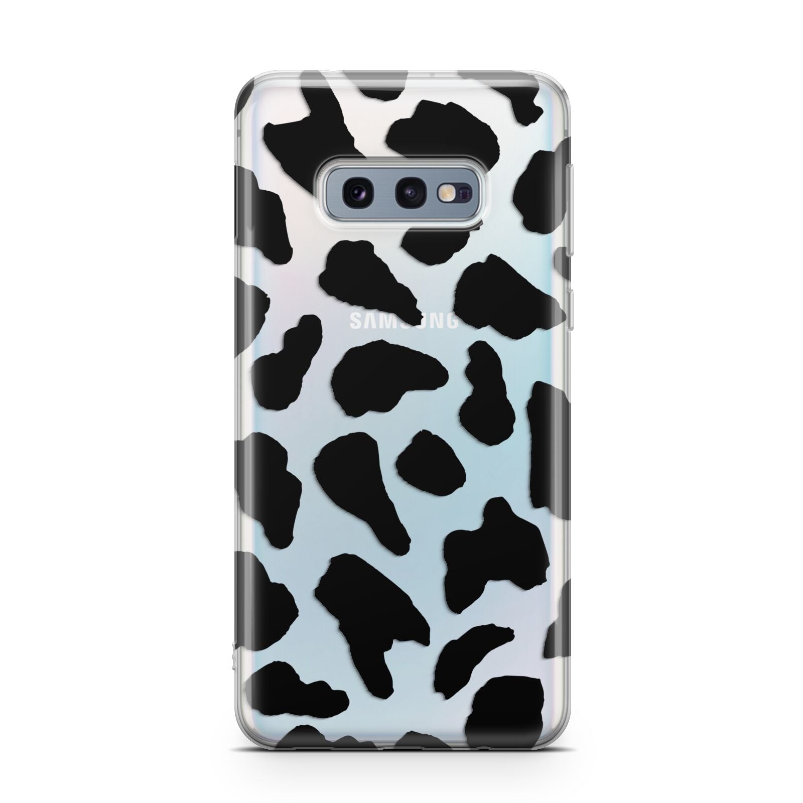Black Cow Print Samsung Galaxy S10E Case