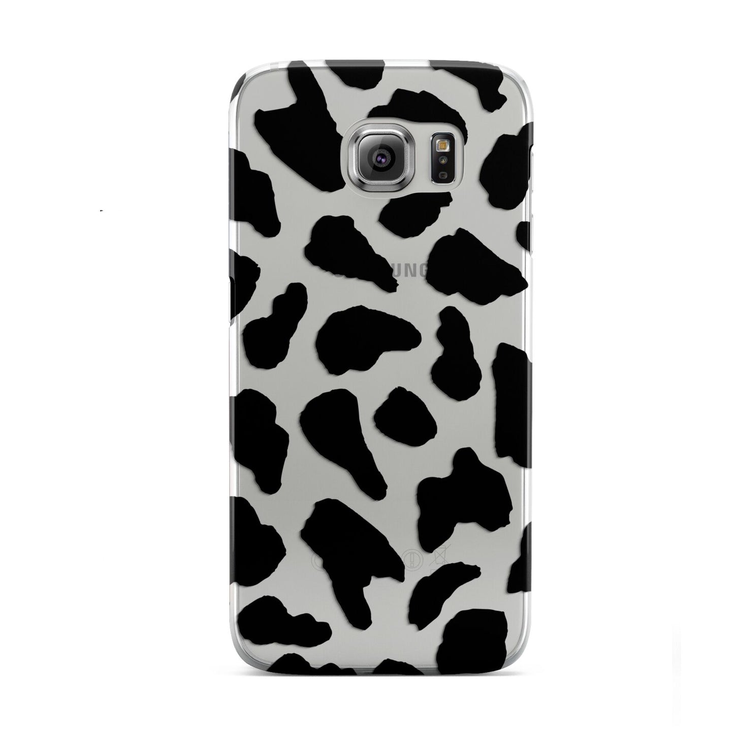 Black Cow Print Samsung Galaxy S6 Case