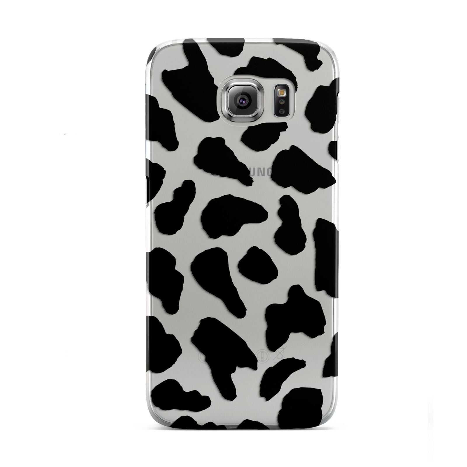 Black Cow Print Samsung Galaxy S6 Case