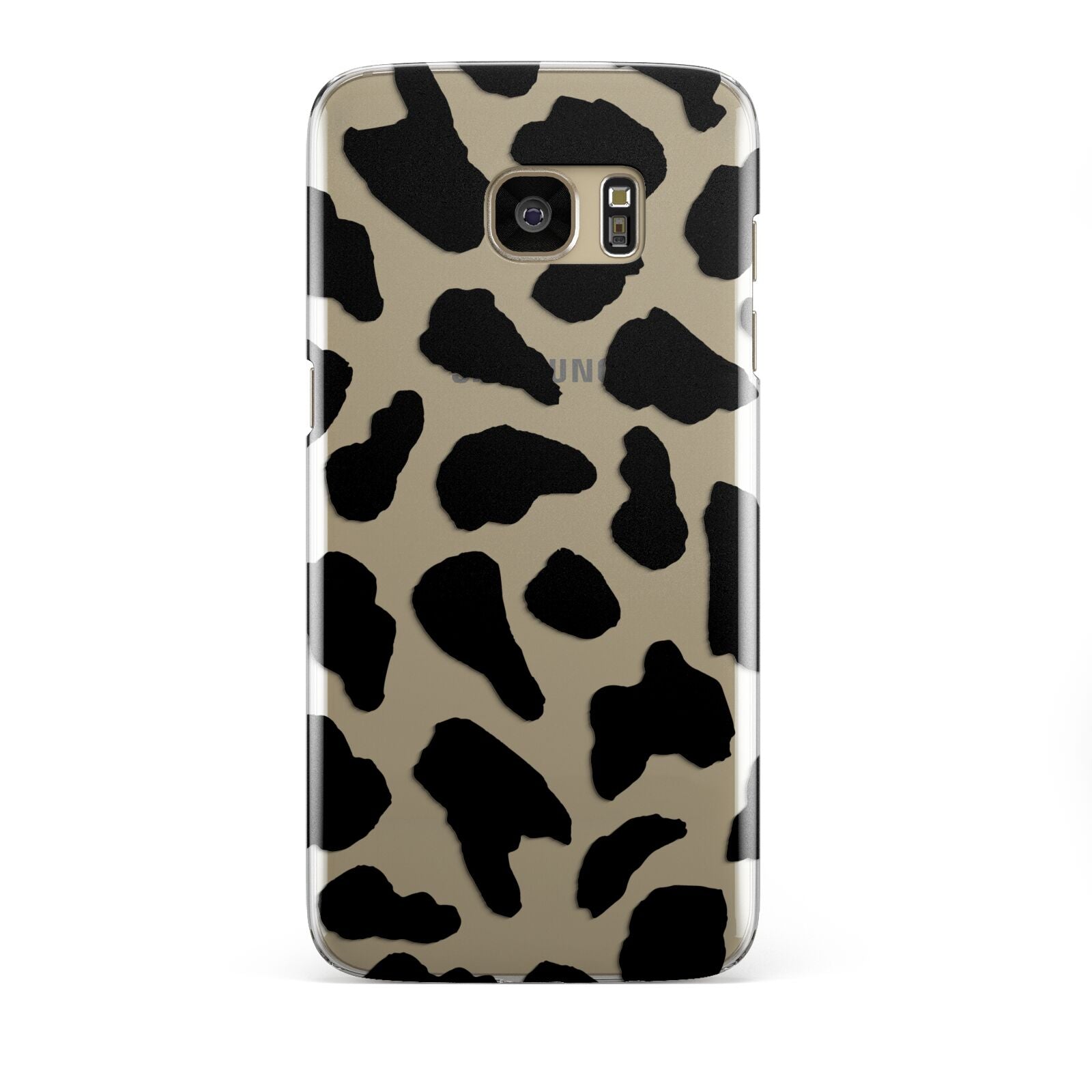 Black Cow Print Samsung Galaxy S7 Edge Case