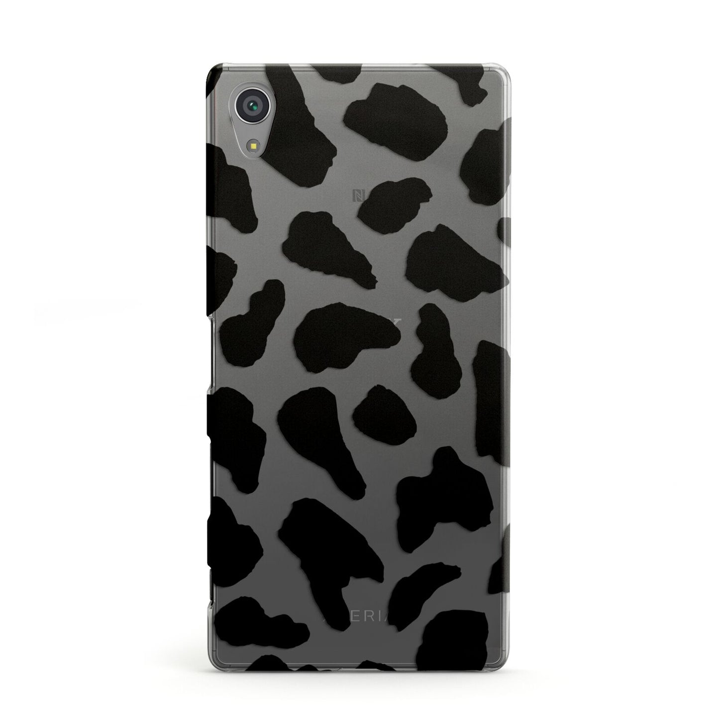 Black Cow Print Sony Xperia Case