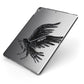 Black Crow Personalised Apple iPad Case on Grey iPad Side View