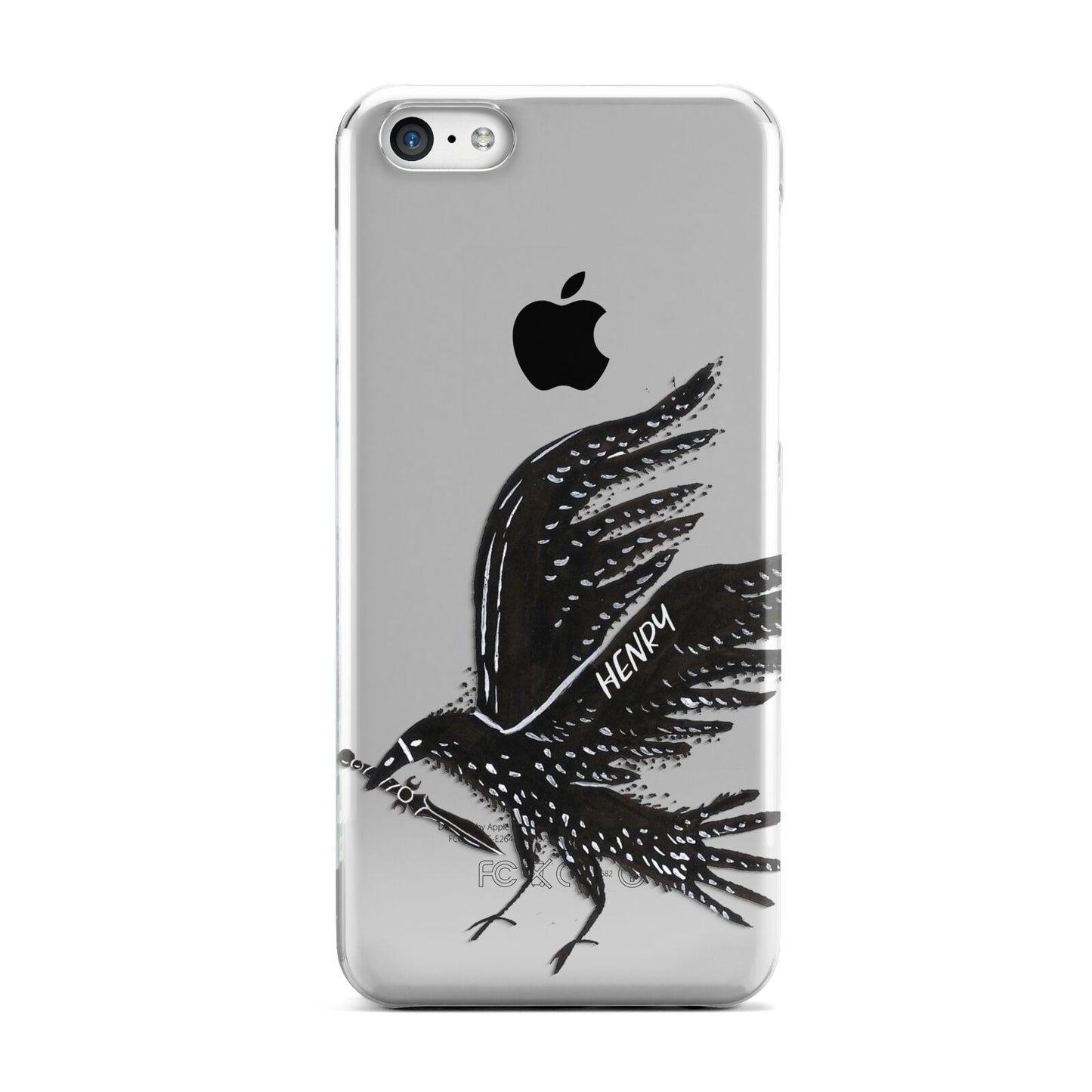 Black Crow Personalised Apple iPhone 5c Case