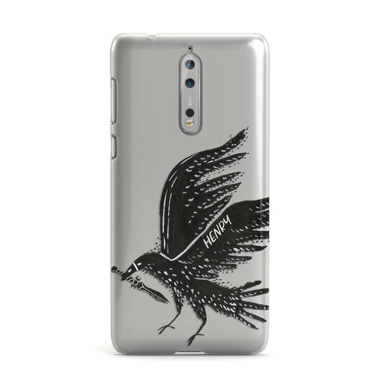 Black Crow Personalised Nokia Case