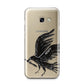 Black Crow Personalised Samsung Galaxy A3 2017 Case on gold phone