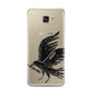 Black Crow Personalised Samsung Galaxy A7 2016 Case on gold phone