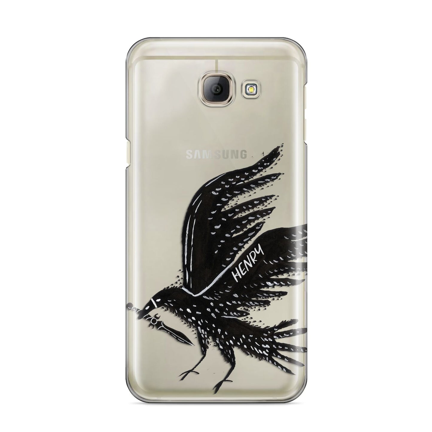 Black Crow Personalised Samsung Galaxy A8 2016 Case