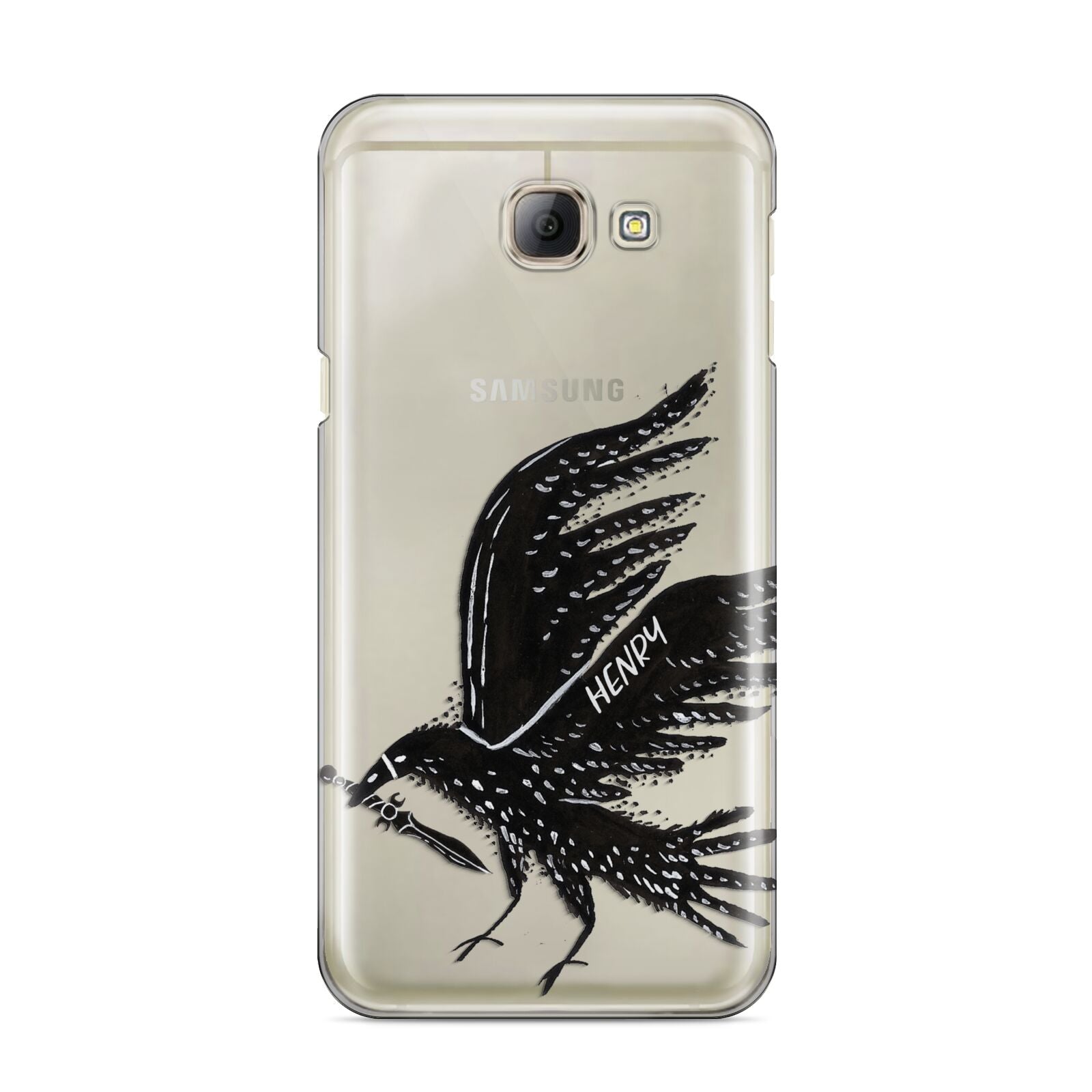 Black Crow Personalised Samsung Galaxy A8 2016 Case