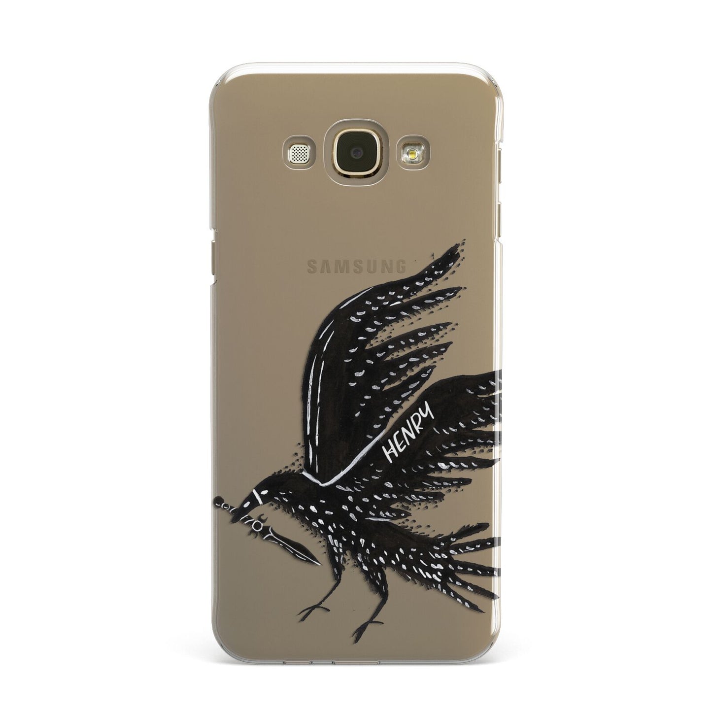 Black Crow Personalised Samsung Galaxy A8 Case