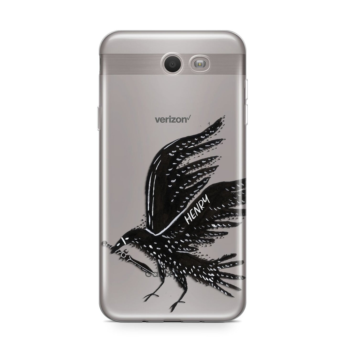 Black Crow Personalised Samsung Galaxy J7 2017 Case