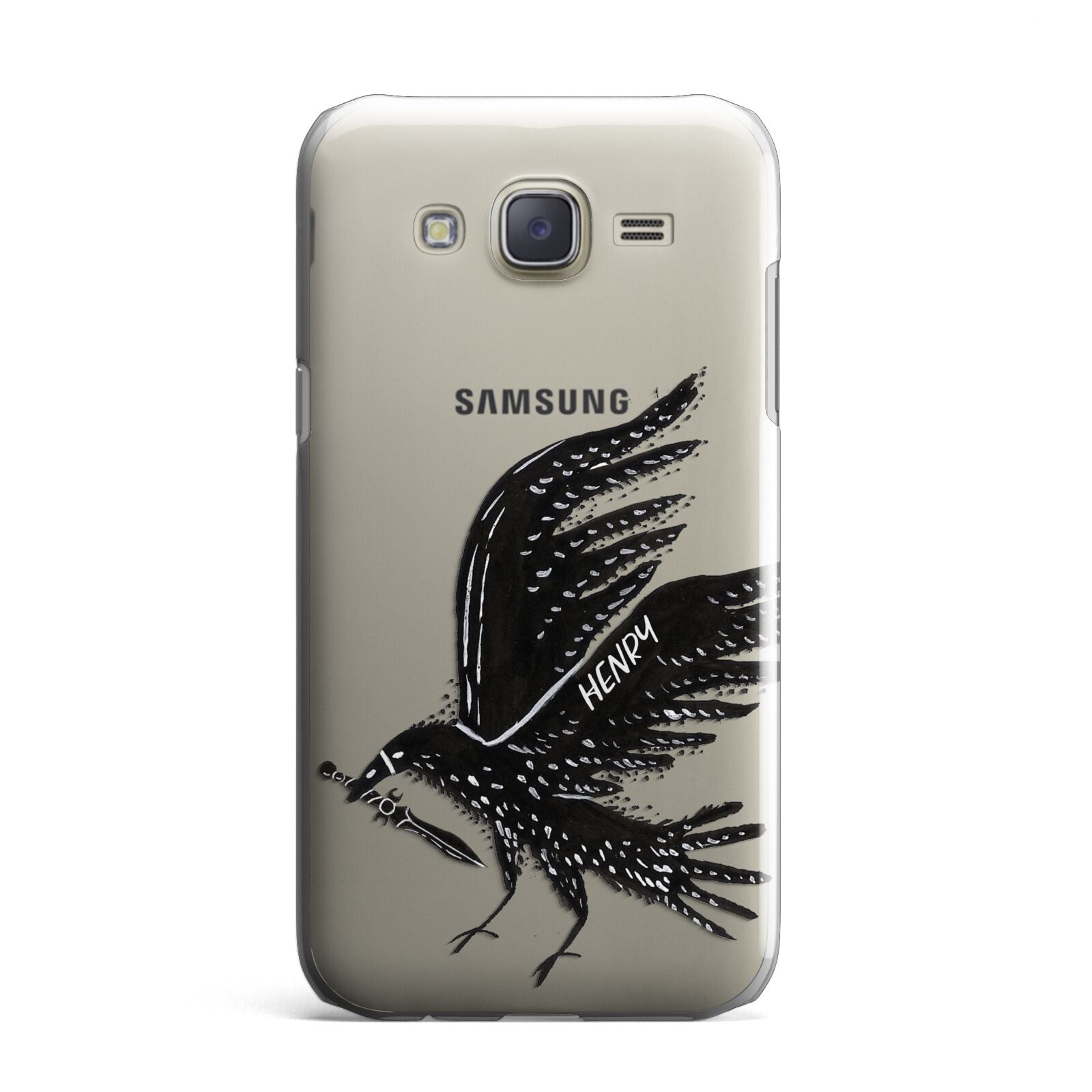 Black Crow Personalised Samsung Galaxy J7 Case
