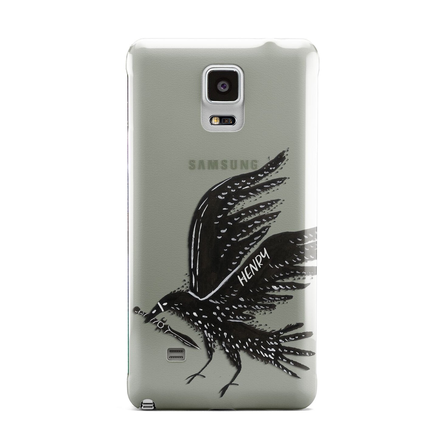 Black Crow Personalised Samsung Galaxy Note 4 Case