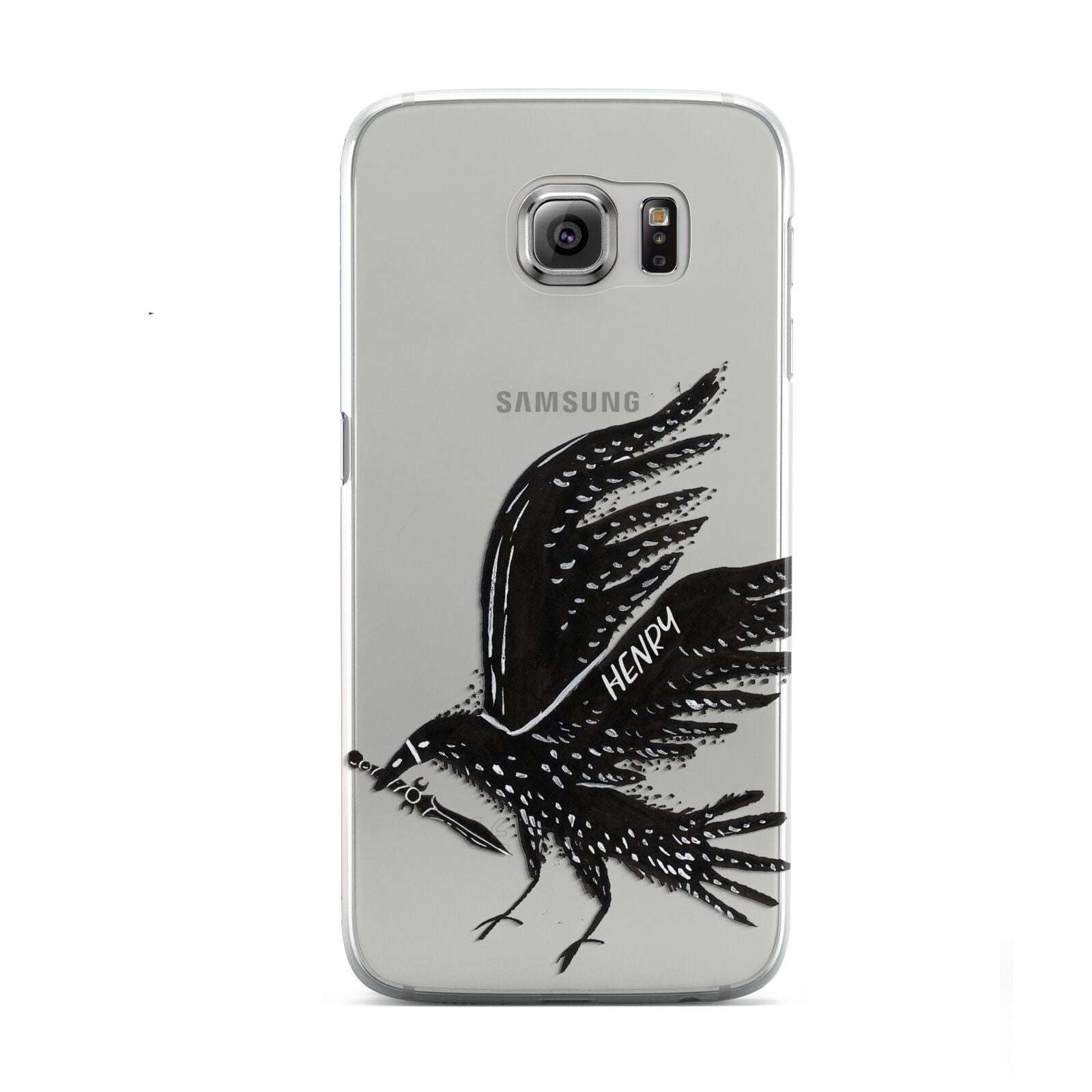 Black Crow Personalised Samsung Galaxy S6 Case