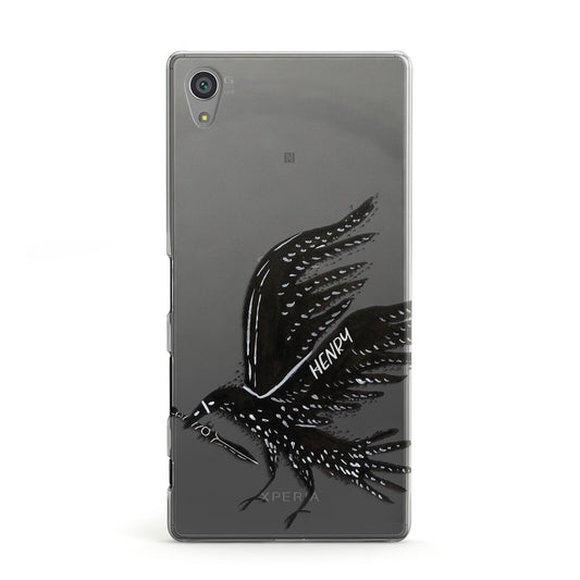 Black Crow Personalised Sony Xperia Case
