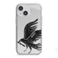 Black Crow Personalised iPhone 13 Mini TPU Impact Case with White Edges