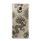 Black Dragon Samsung Galaxy A9 2016 Case on gold phone
