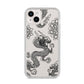 Black Dragon iPhone 14 Plus Clear Tough Case Starlight