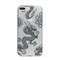 Black Dragon iPhone 7 Plus Bumper Case on Silver iPhone