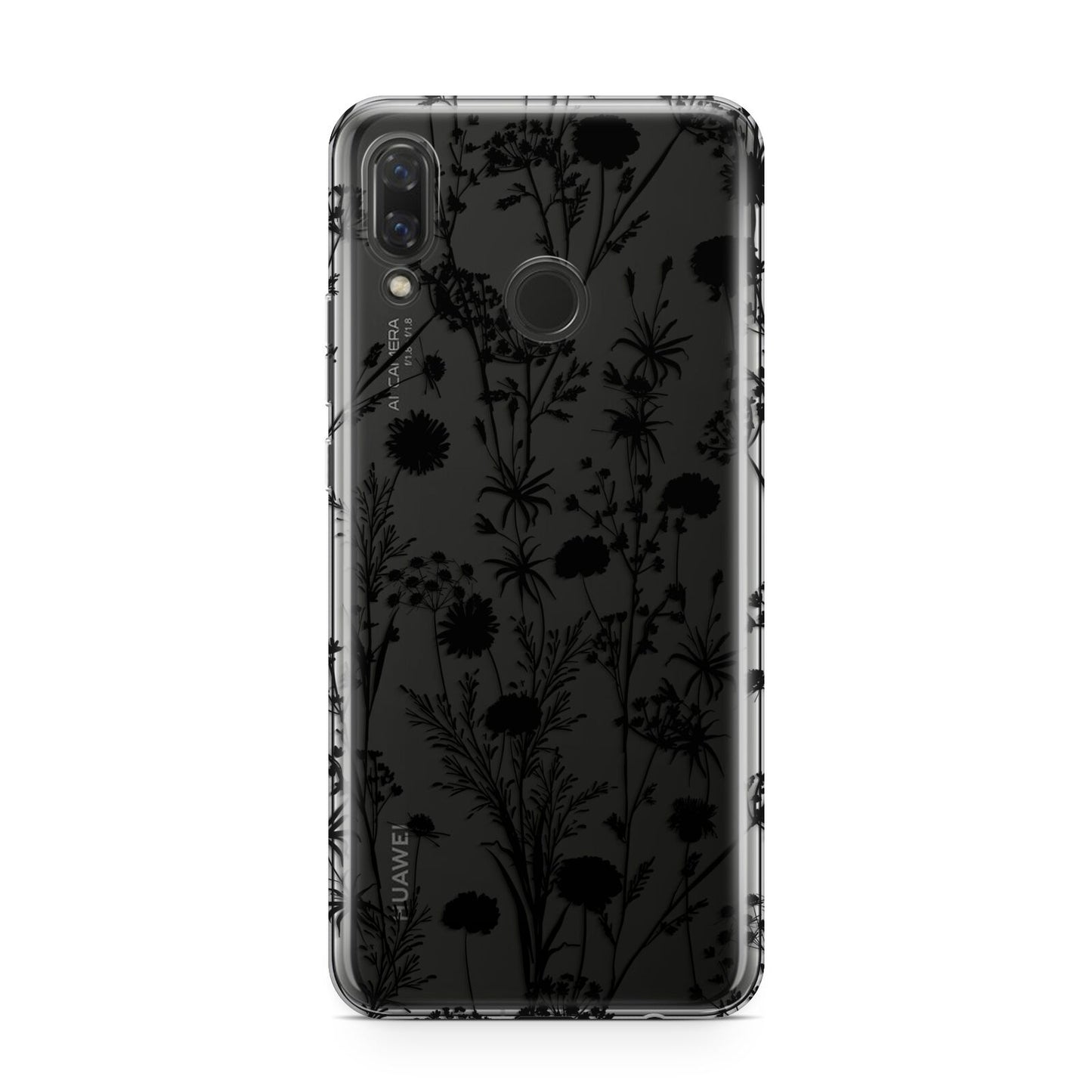 Black Floral Meadow Huawei Nova 3 Phone Case