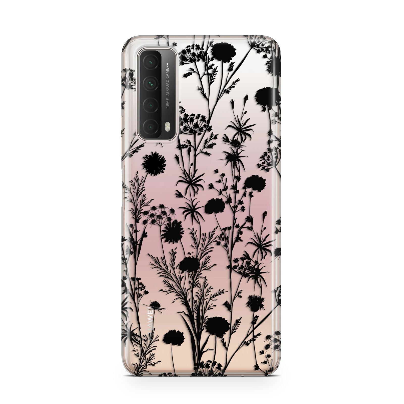 Black Floral Meadow Huawei P Smart 2021