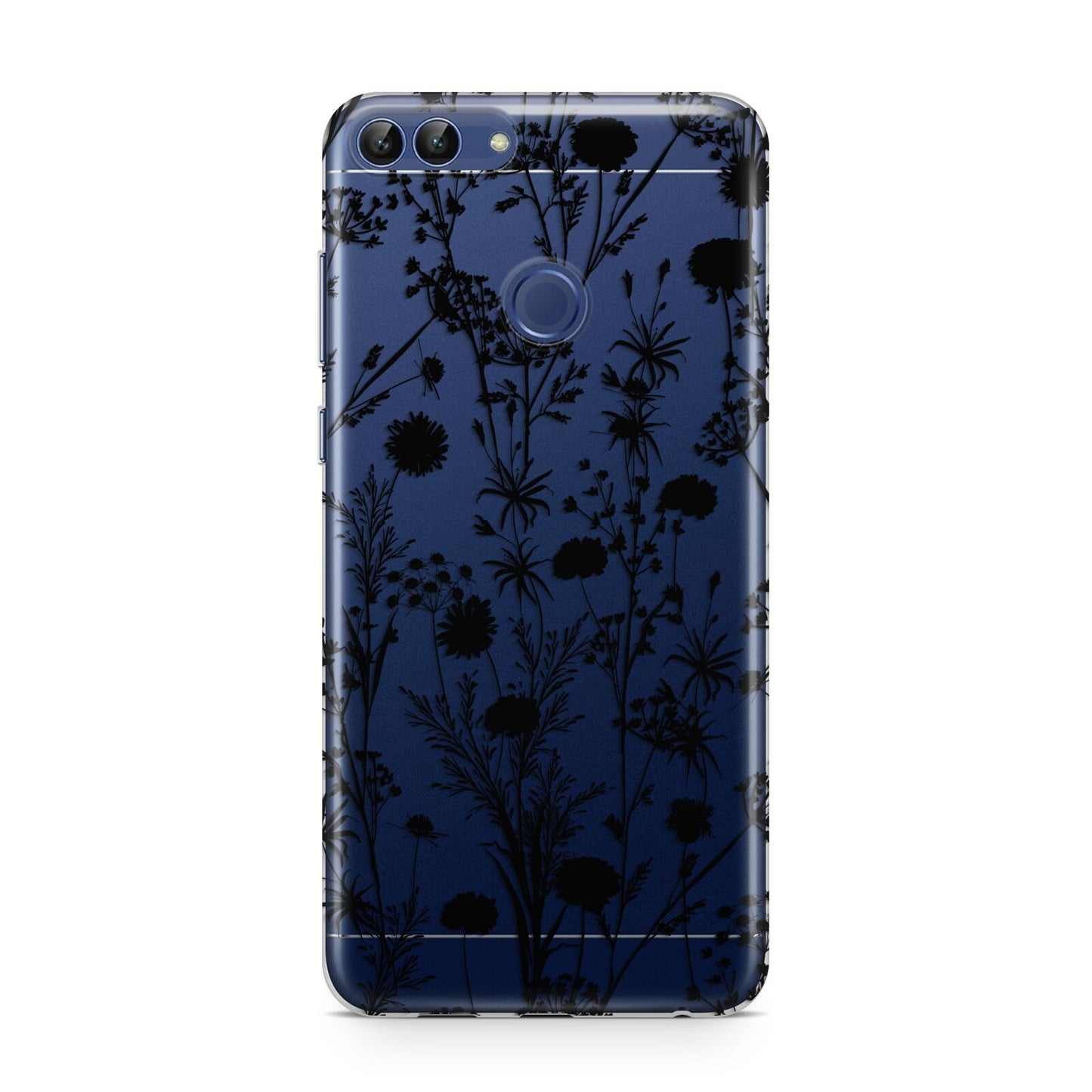 Black Floral Meadow Huawei P Smart Case