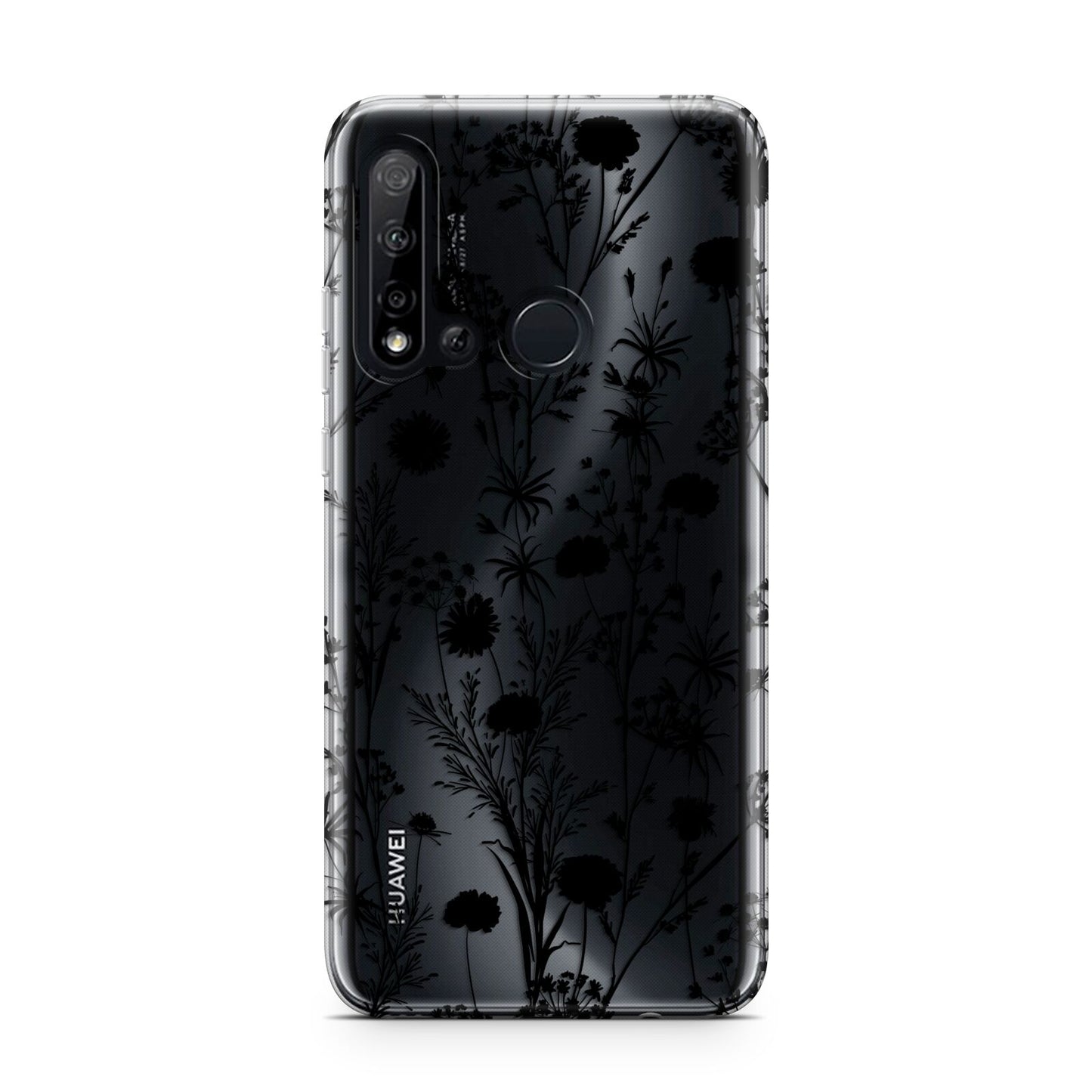 Black Floral Meadow Huawei P20 Lite 5G Phone Case