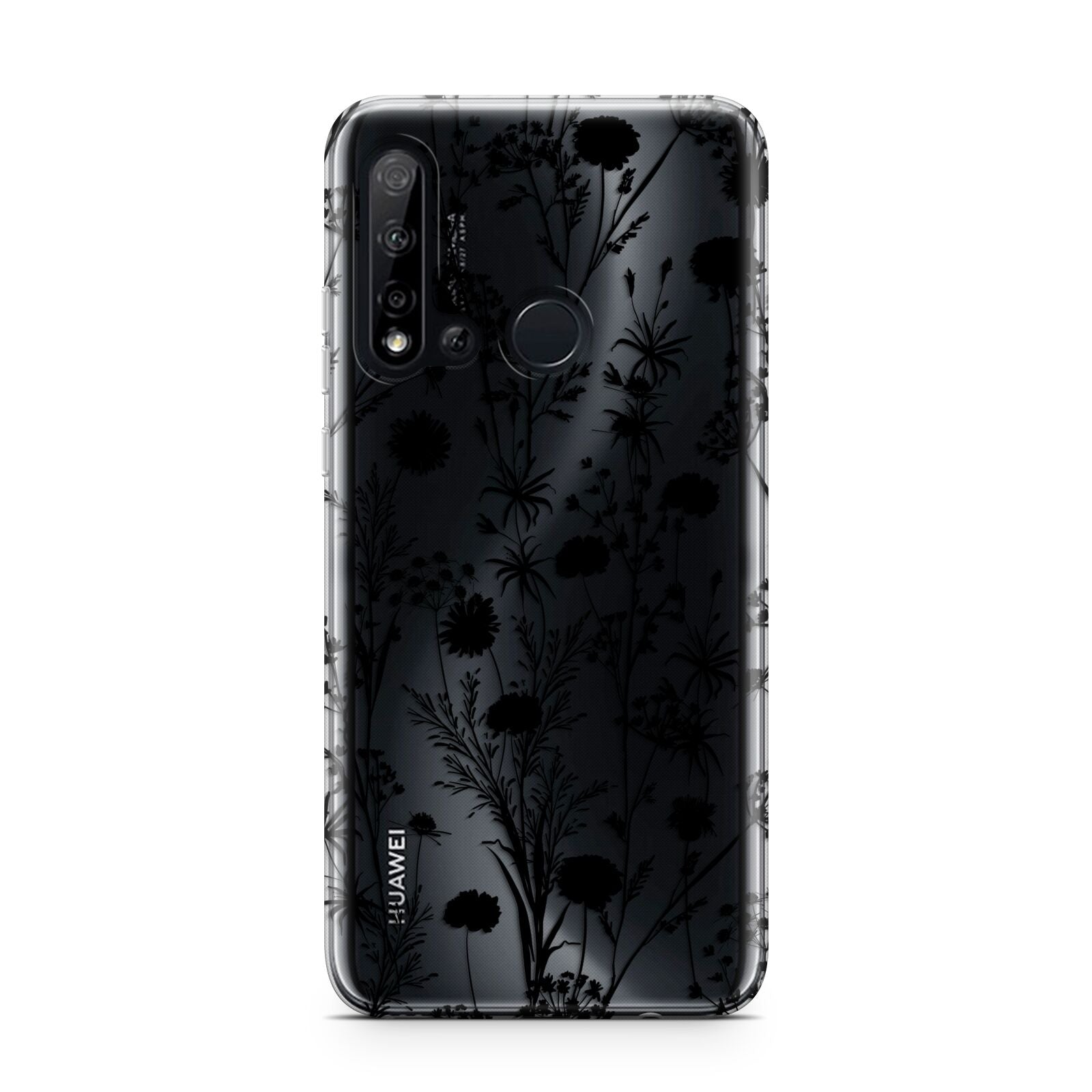 Black Floral Meadow Huawei P20 Lite 5G Phone Case