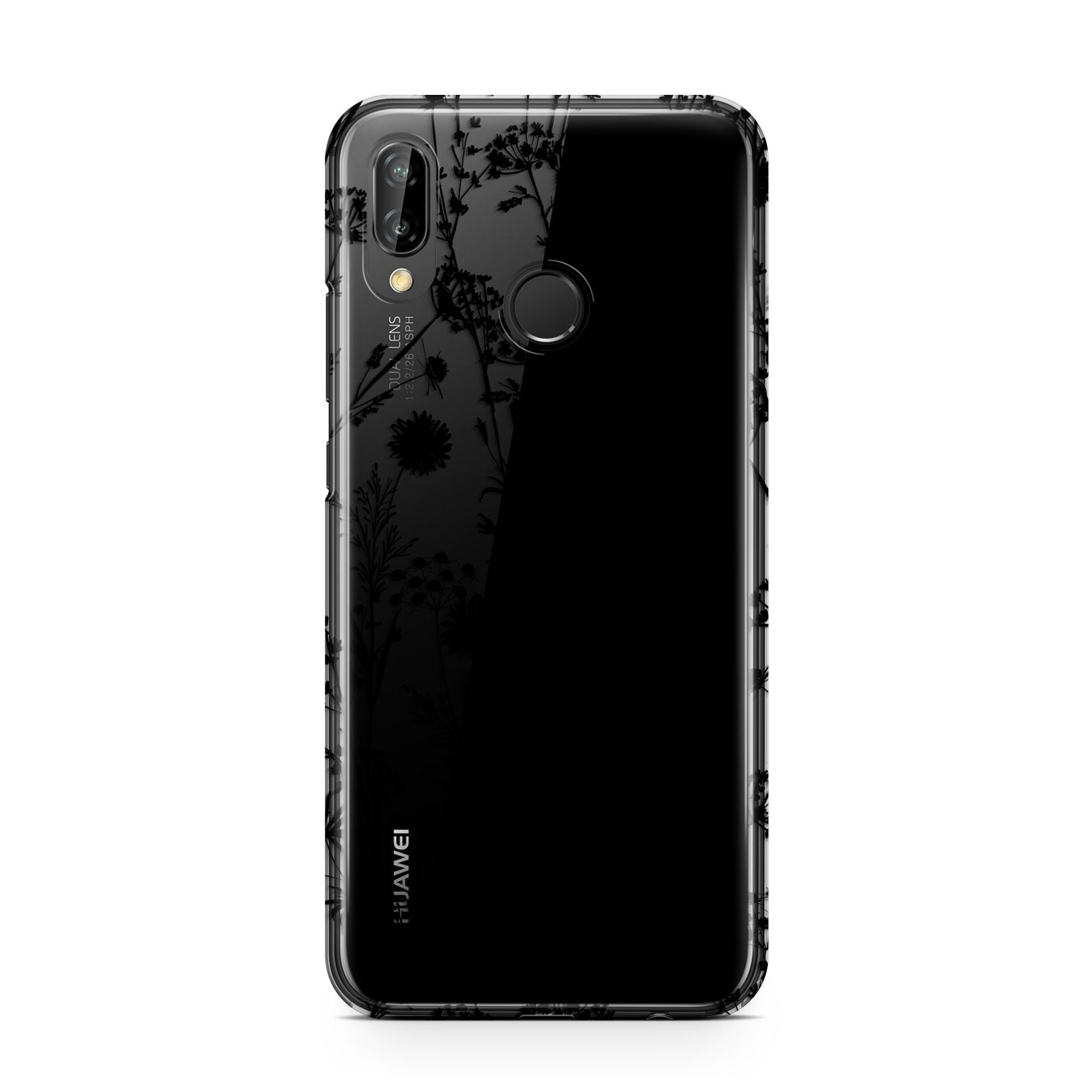 Black Floral Meadow Huawei P20 Lite Phone Case
