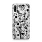 Black Floral Meadow Huawei P30 Lite Phone Case
