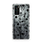 Black Floral Meadow Huawei P40 Phone Case
