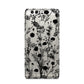 Black Floral Meadow Huawei P9 Case