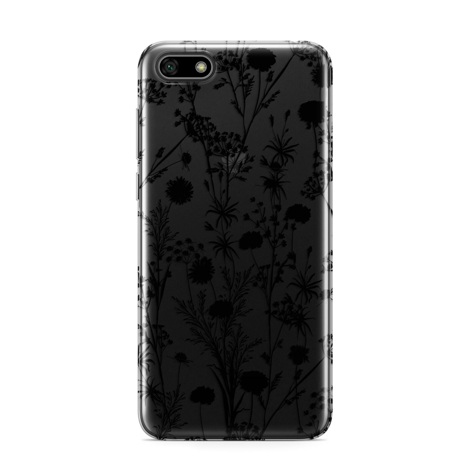 Black Floral Meadow Huawei Y5 Prime 2018 Phone Case