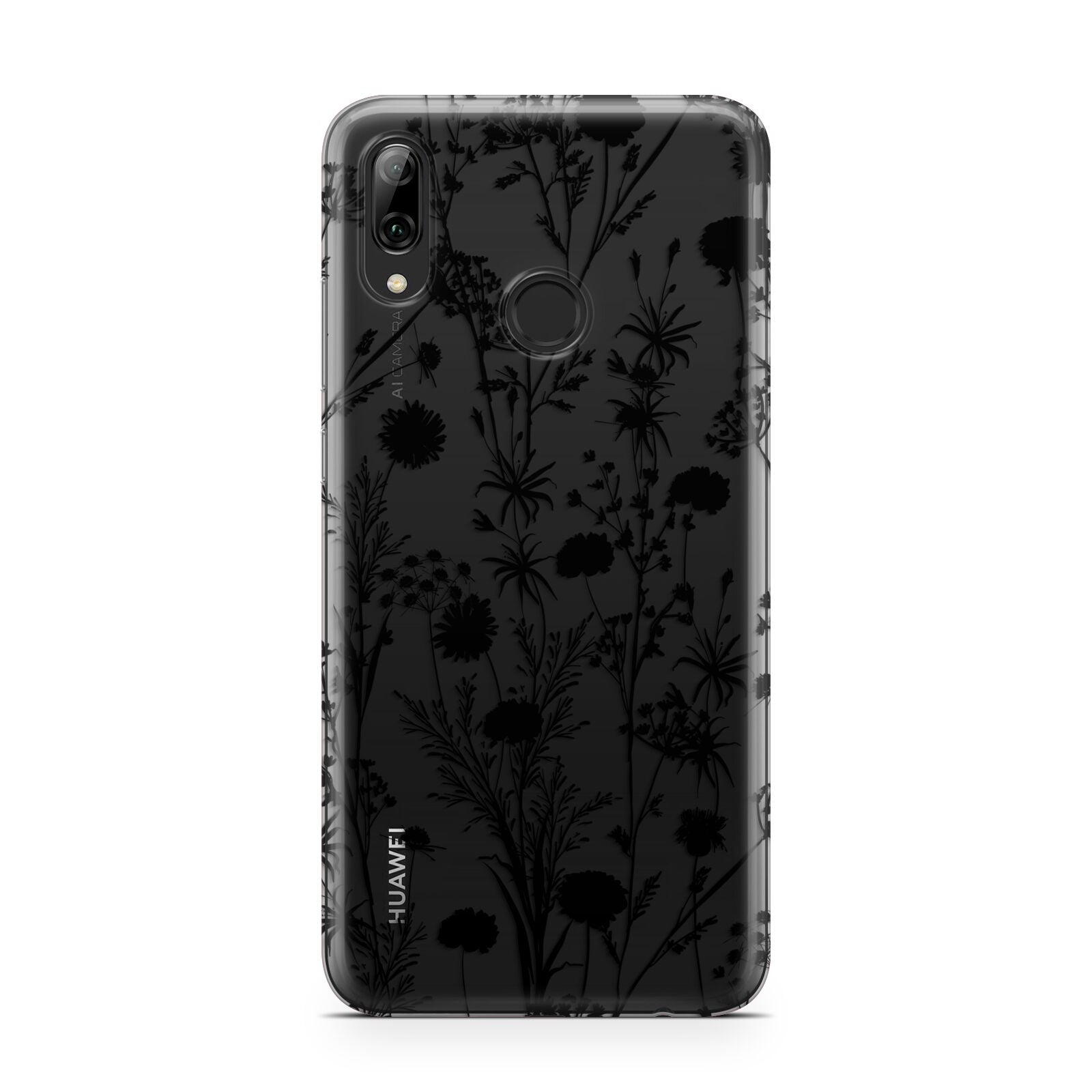 Black Floral Meadow Huawei Y7 2019