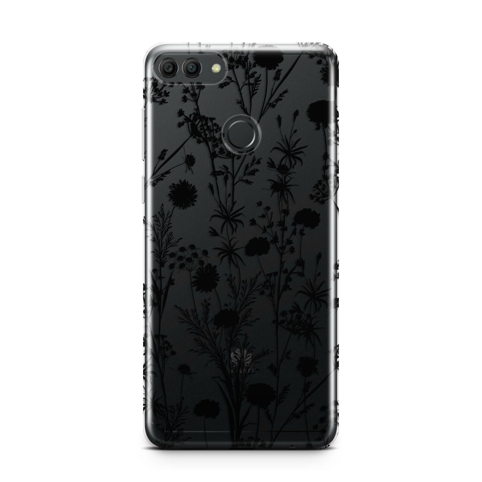 Black Floral Meadow Huawei Y9 2018