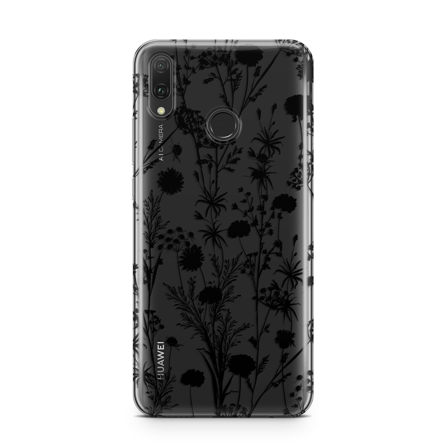 Black Floral Meadow Huawei Y9 2019